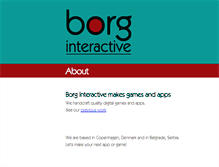 Tablet Screenshot of borginteractive.com